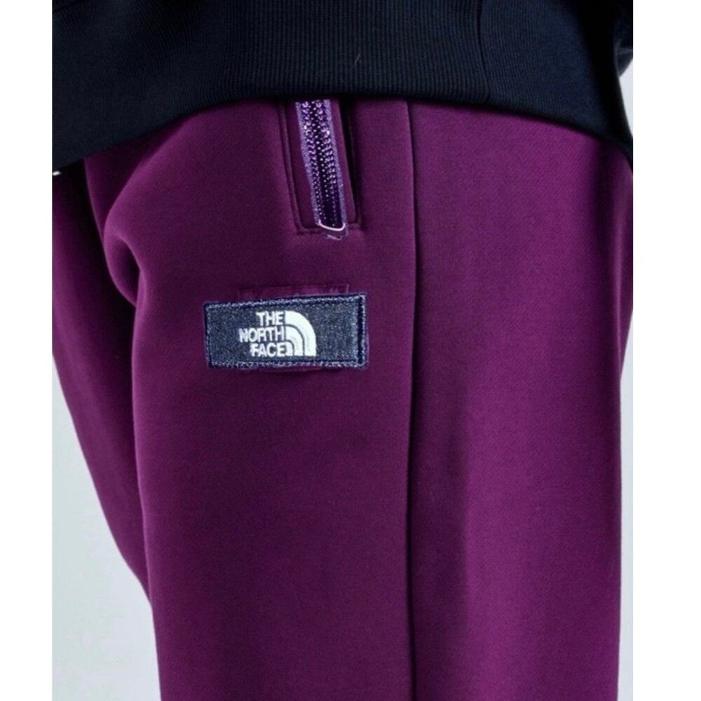 The North Face Super Heavyweight Loose Fit Fleece Pants in Black Currant Men’s L